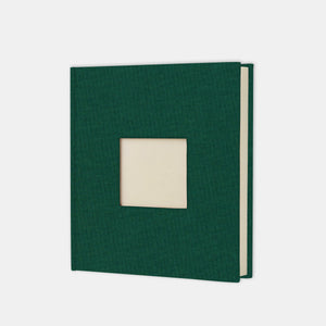 Album photo carré 30x30 toile vert cactus