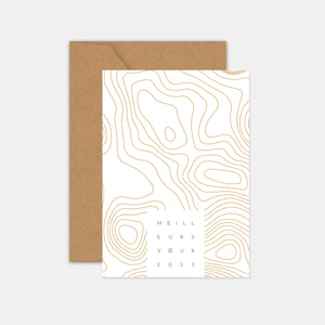 Greeting card 4 navy blue