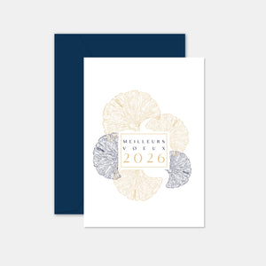 Greeting card 4 navy blue
