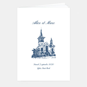 Classic Wedding Booklet - 8 pages + cover