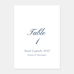 Wedding table brand Paris engraving - 5ex