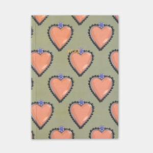 A5 Leopard Olive Notebook