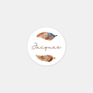 Personalisierte Dreamcather-Geburtsaufkleber – 48ex