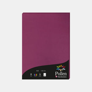 A4 vellum sheet 120g raspberry Pollen
