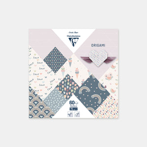 Origami paper 15x15 cm - Little love - 60 sheets