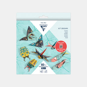 Origami-Set – Insekten-Dekor – 60 Blatt, 3 Größen