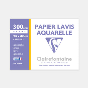 Aquarellwaschpapierbeutel 300g - 24x32