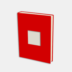 Fotoalbum 30x24, rotes Canvas, cremefarbene Innenseite