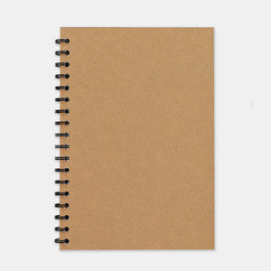 Recycled kraft notebook 180x250 plain pages