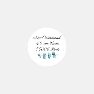 Personalized eucalyptus matching stickers - 48ex