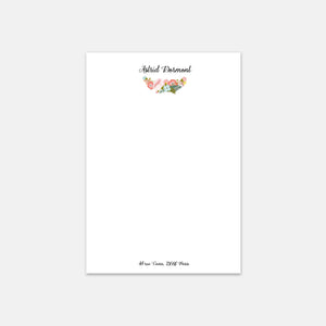 Briefpapier - A5 Exotische Blumen