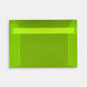Umschlag 162x229 mm frühlingsgrünes Transparentpapier