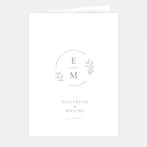 Chic nature wedding invitation