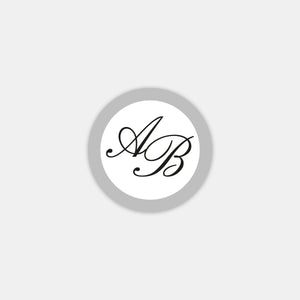 Personalized wax stamp alphabet double initials