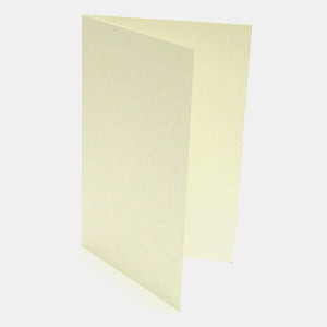 Pqt 50 cartes pré pliées A4 vergé creme 210g