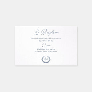 Hochzeitseinladungskarte Pflanzenkranz