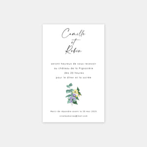 Camilles Kronen-Hochzeitseinladungskarte
