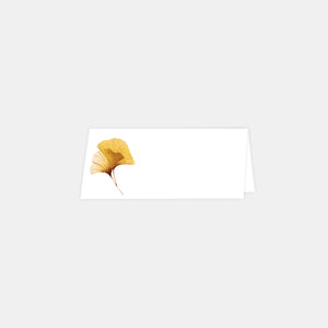 Aquarell-Ginkgo-Biloba-Hochzeits-Platzmarkierung