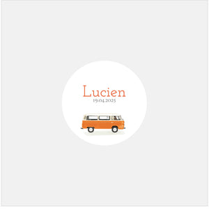 Personalized combi birth stickers - 48ex