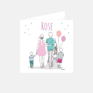Geburtsanzeige meiner rosa Familie 2 Brüder von Kopines