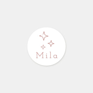 Personalized sky birth stickers - 48ex