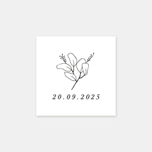Personalisierter Eukalyptus-Skizzenstempel