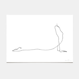 Limitierter Kunstdruck „Frau Yoga“ – 02