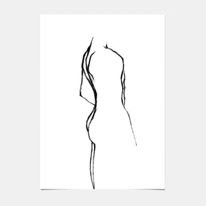Kunstposter - Stehender Mann - 01