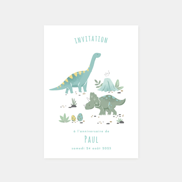Dinosaurier-Geburtstagseinladung