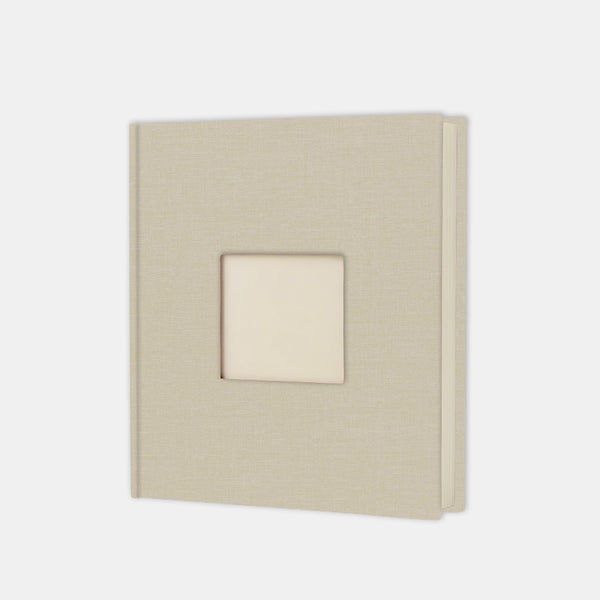 Album photo carré 30x30 toile sable