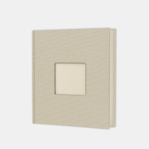 Album photo carré 30x30 toile sable