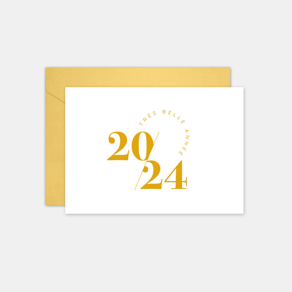 Zeitgenössische goldene Grußkarte