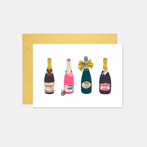 Champagner-Grußkarte