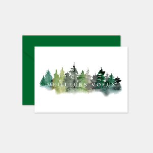 Carte de voeux forêt