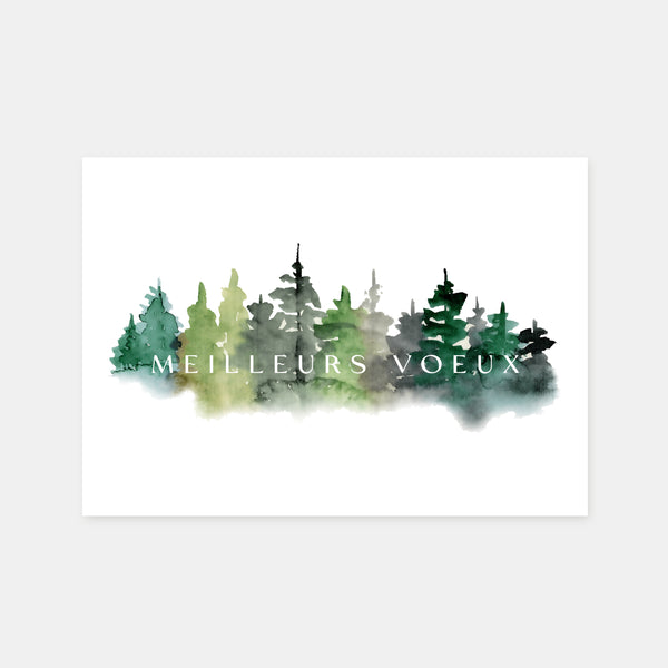 Personalisierte Aquarell-Baum-Grußkarte