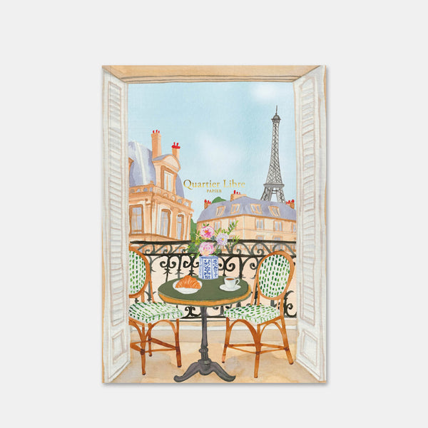 A5 Notebook: Breakfast in Paris