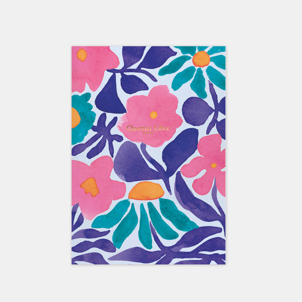 A5-Blumen-Notizbuch