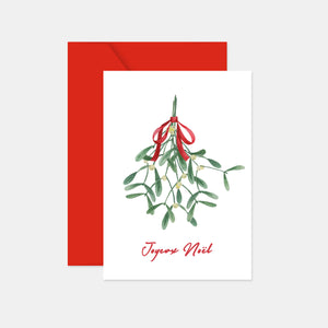 Mistletoe branch card