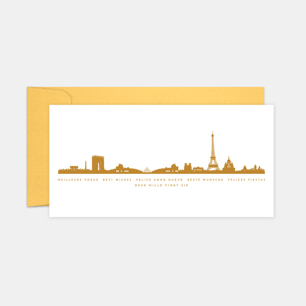 Grußkarte über die Dächer von Paris
