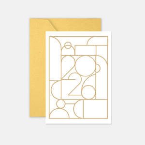 Greeting card 4 navy blue