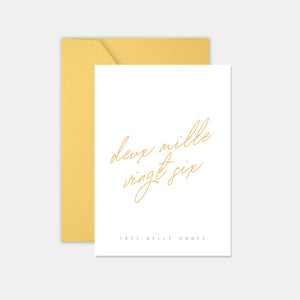 Handwritten greeting card