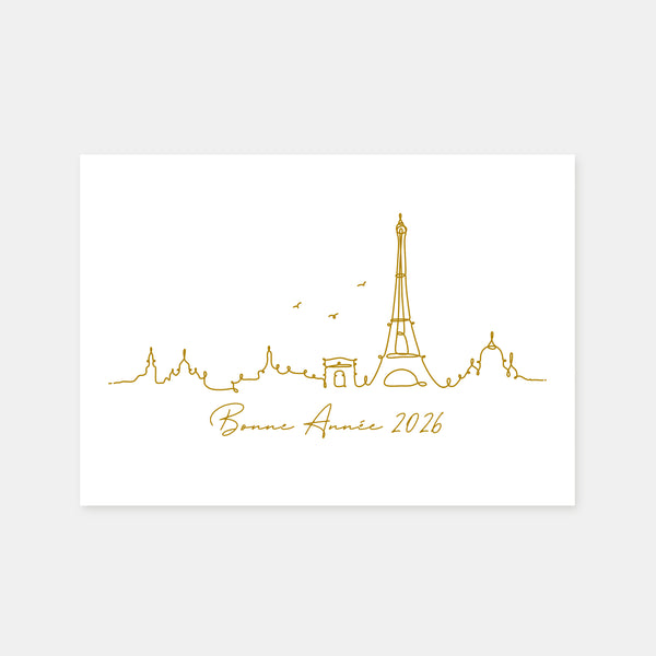 Personalisierte Grußkarte der Paris-Linie