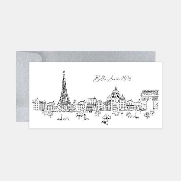 Carte de voeux personnalisée Paris