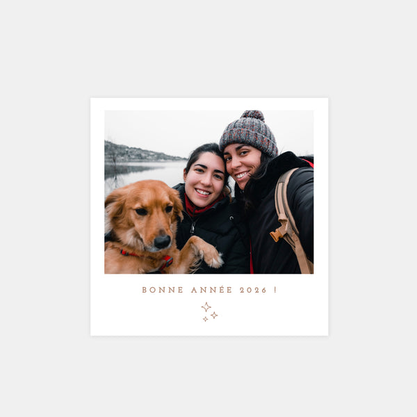 Personalized Polaroid Pictogram Greeting Card