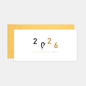 Carte de voeux personnalisée slash