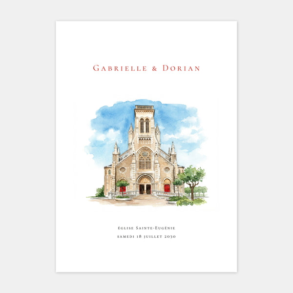 Basque Country wedding booklet cover