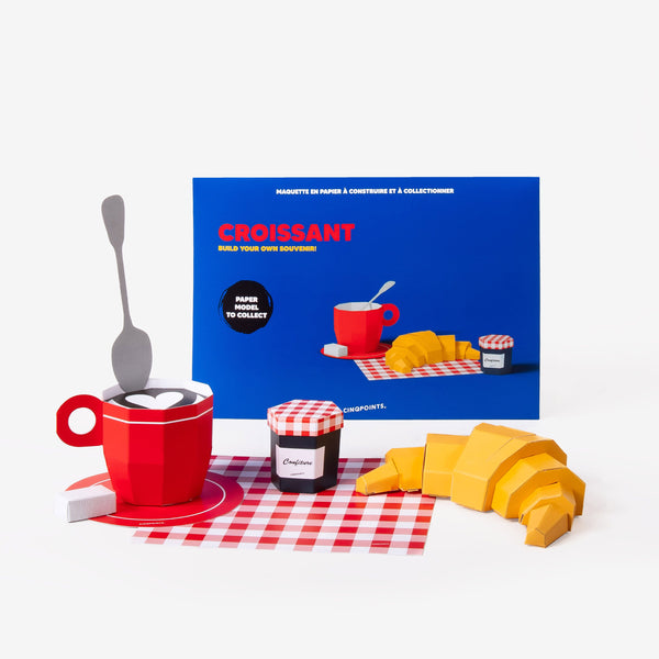 3D paper model - Breakfast