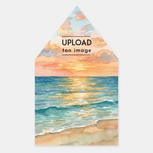 Lining envelops my watercolor landscape