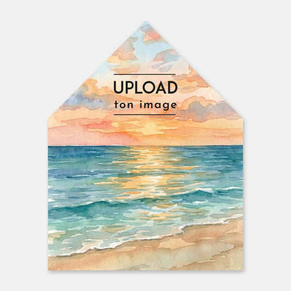 Die Auskleidung umhüllt meine Aquarelllandschaft