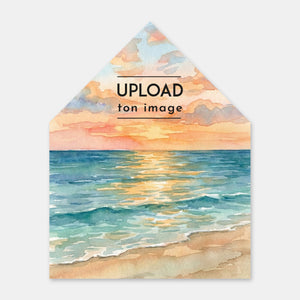 Lining envelops my watercolor landscape